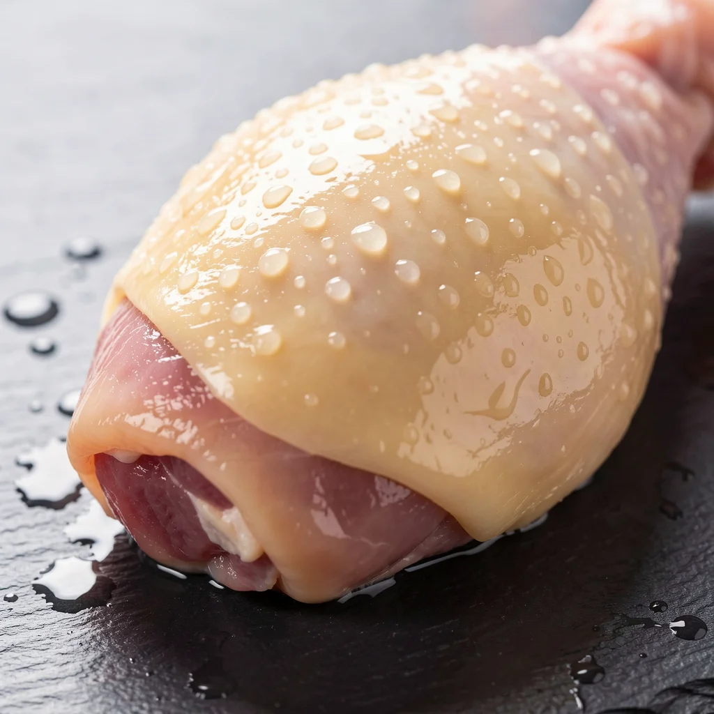 Chicken thigh, meat and skin — calories and nutrition facts