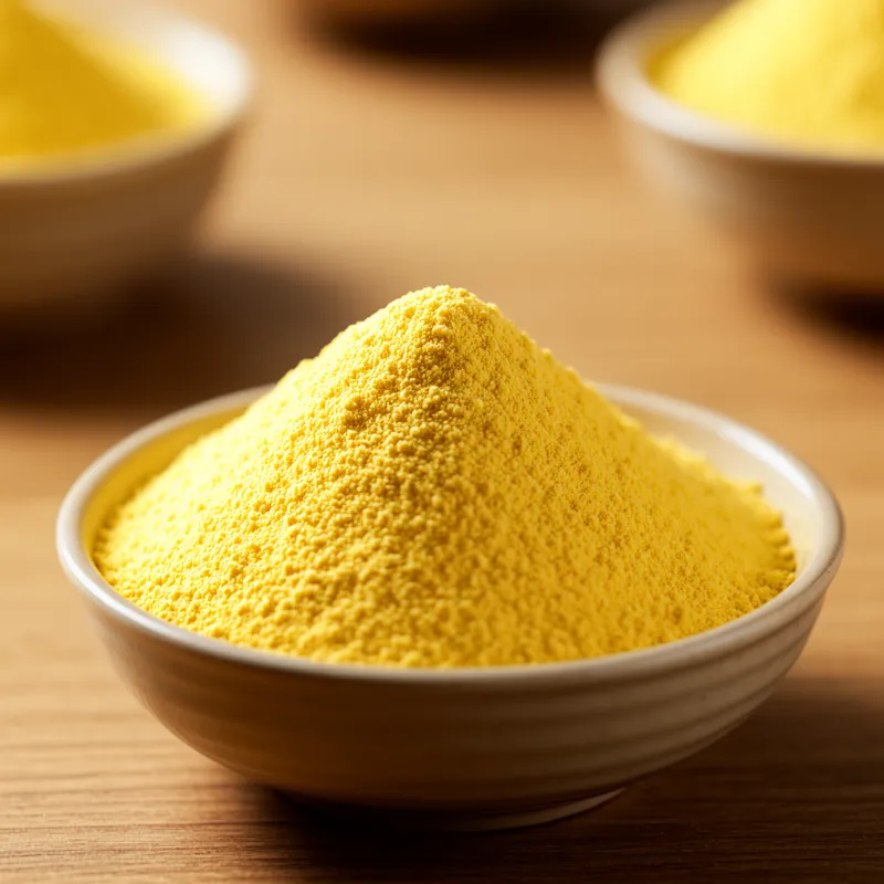 Flour, corn, yellow, fine meal, enriched — calories and nutrition facts