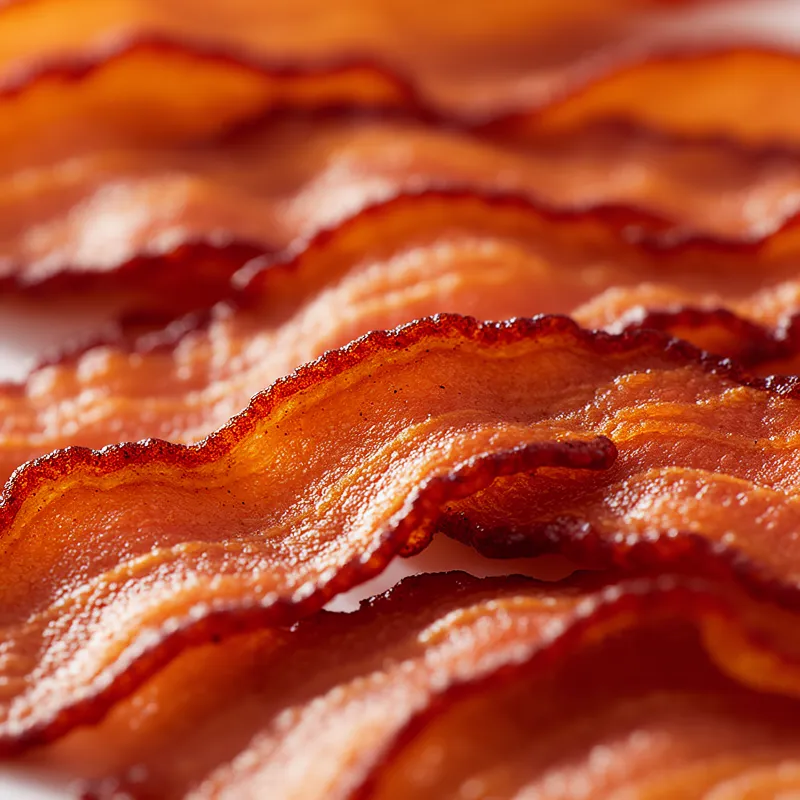 Pork cured, bacon — calories and nutrition facts